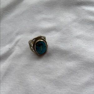 Turquoise and Silver Women's Ring
